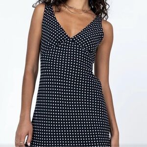 Princess Polly Black and White Dotted Mini Dress NWT